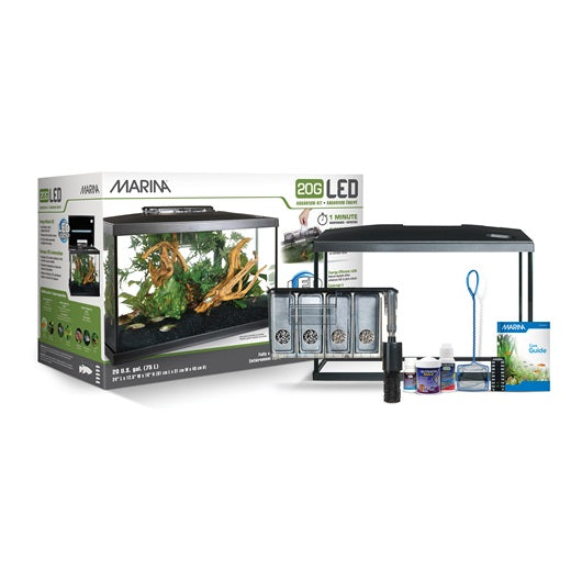 Marina 5g led hot sale glass aquarium kit