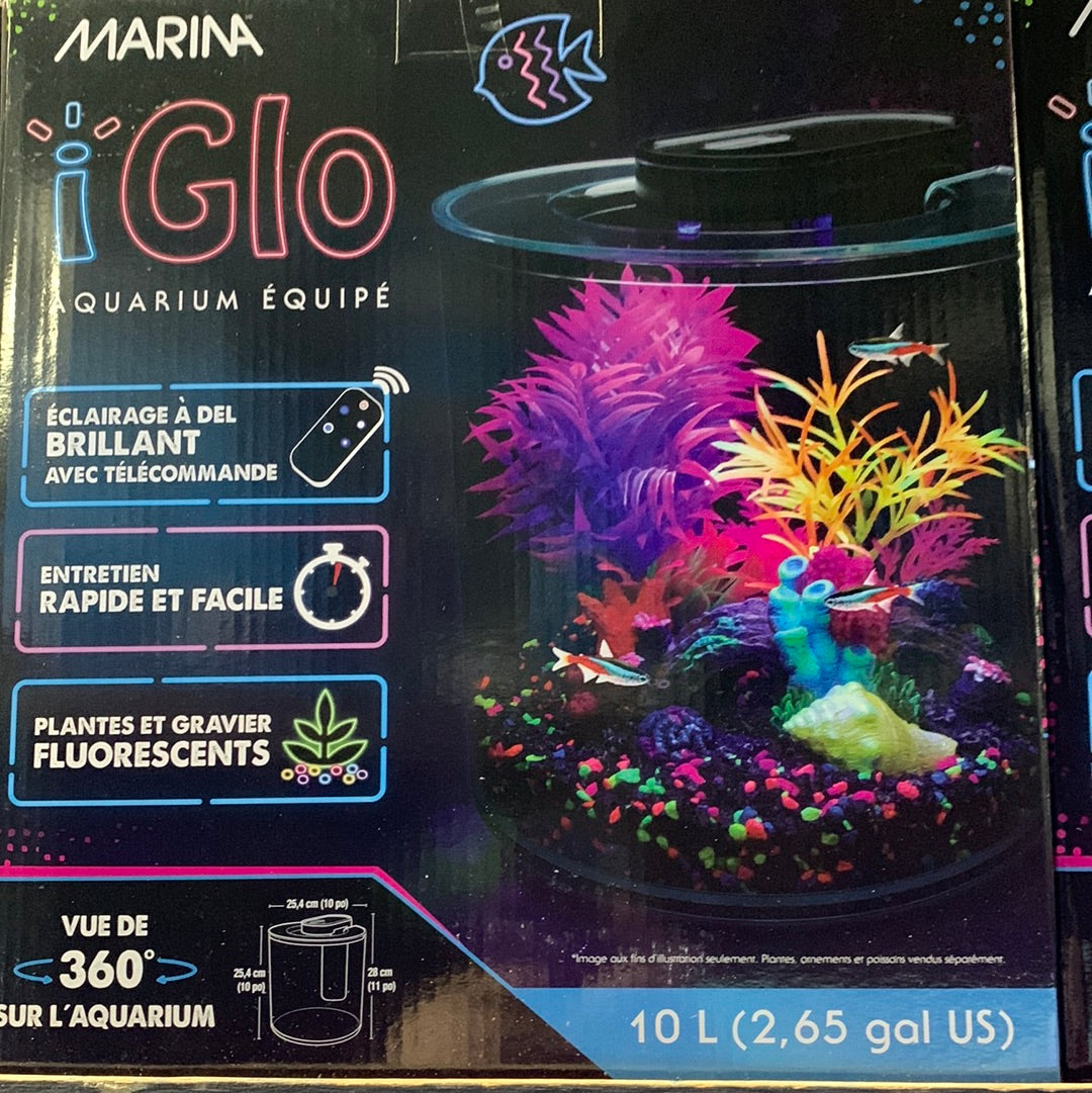 Marina - Aquarium équipé 360 - 10 Litres – Animalerie Boutique